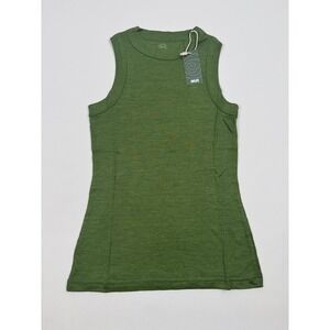 Nui Organics Women's Merino Silk Tank Dill Adult Medium